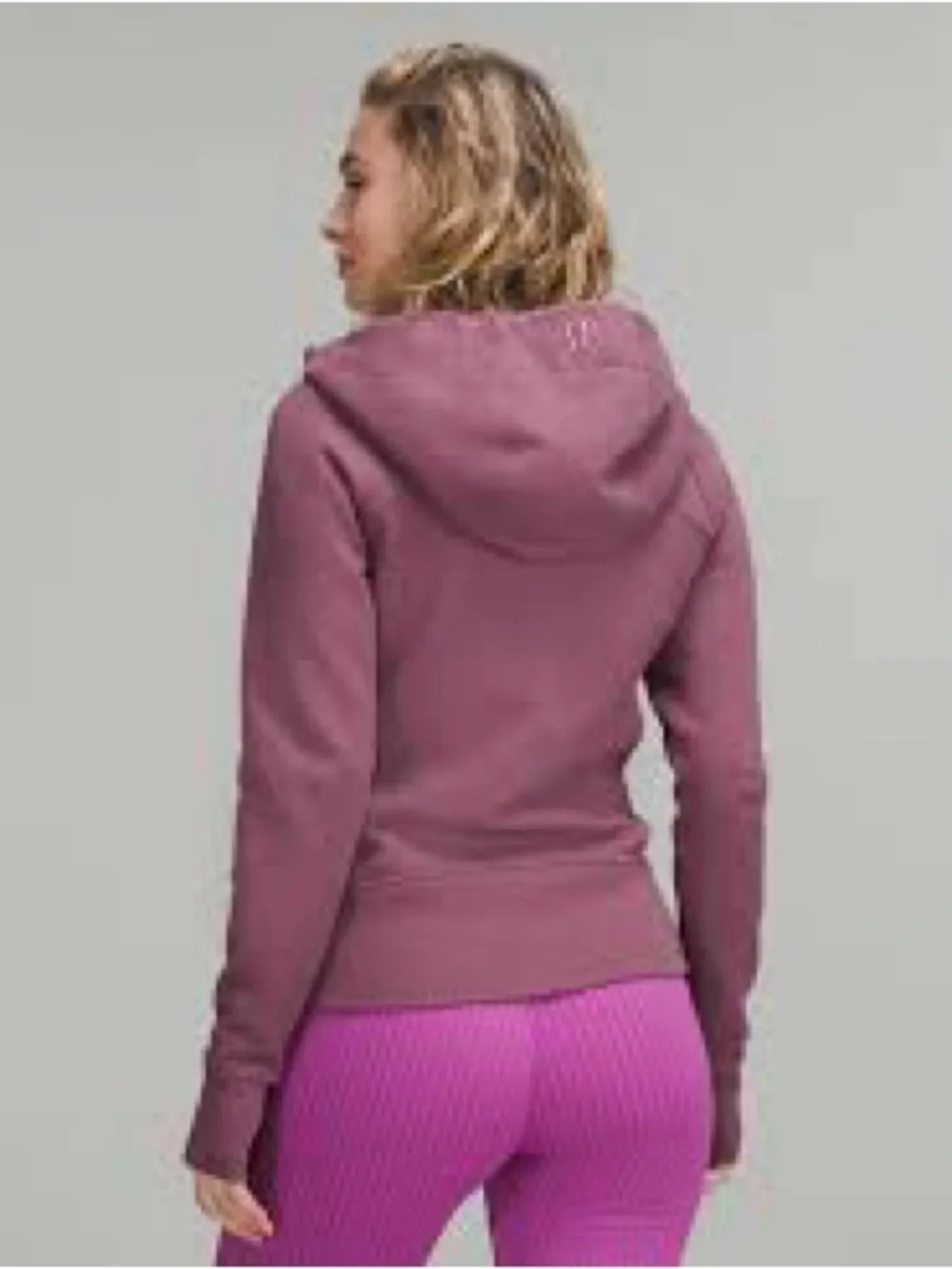 lululemon athletica mauve zip hoodie